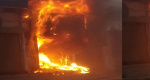 केएलसी में फर्नीचर के गोदाम में लगी आग
