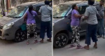 गाड़ी टच होने पर ई-रिक्शा वाले को महिला ने 90 सेकंड में जड़े 17 थप्पड़