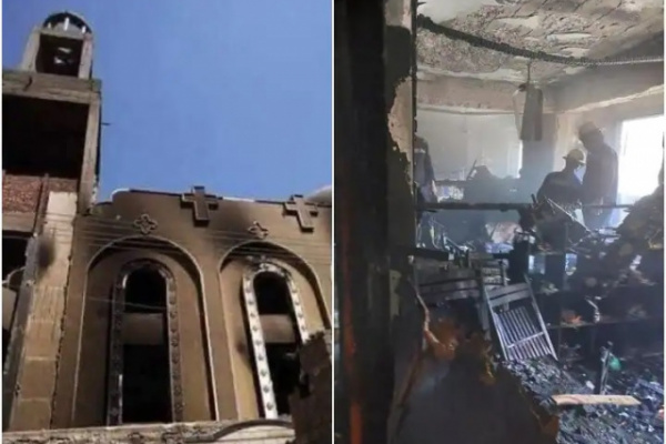 मिस्र के चर्च में लगी भीषण आग, हादसे में कम से कम 41 लोगों की मौत